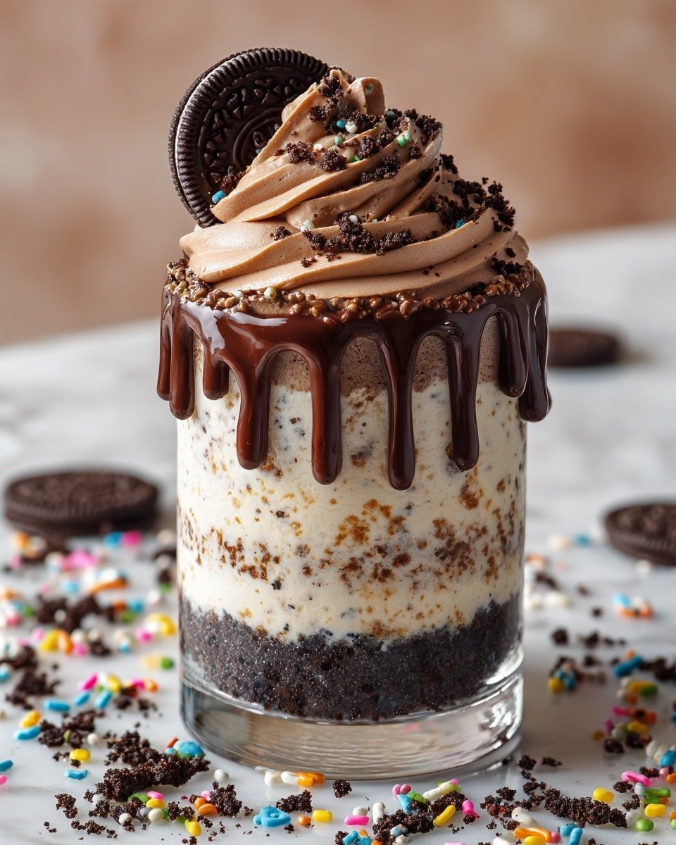 Fun Graveyard Dirt Cake Cups Recipe - Serving Photo — Fun Graveyard Dirt Cake Cups, Halloween dessert ideas, spooky dirt cake cups, easy Halloween treats, kid-friendly Halloween desserts