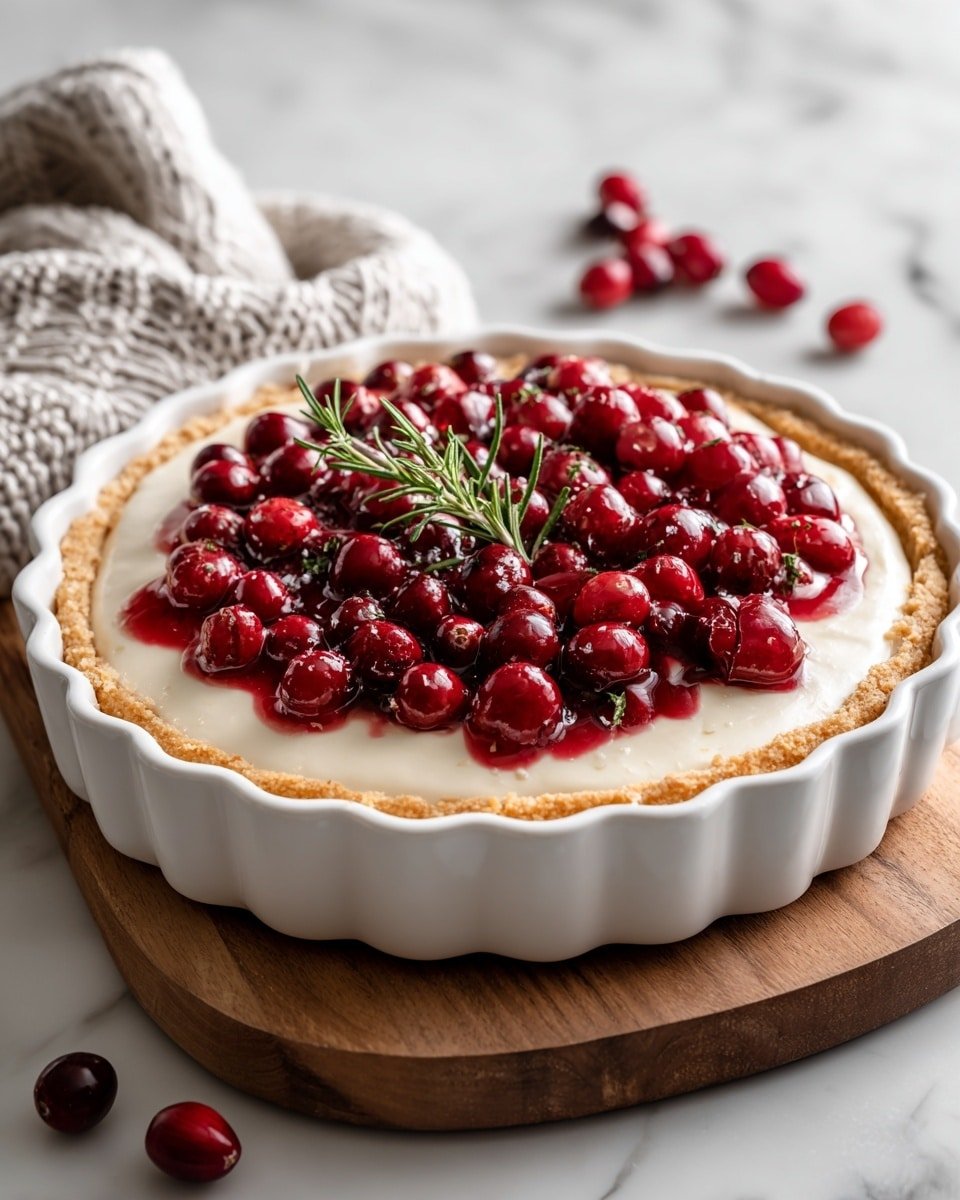 Baked Cranberry Cream Cheese Dip Recipe - Recipe Image — Baked Cranberry Cream Cheese Dip, easy cranberry dip, holiday appetizer, cheesy cranberry dip, quick appetizer recipes