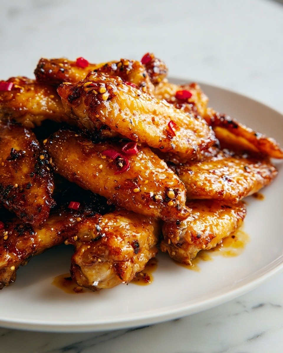 Pineapple Cowboy Candy Chicken Wings Recipe - Recipe Image — Pineapple Cowboy Candy Chicken Wings, pineapple chicken wings recipe, sweet and spicy chicken wings, baked chicken wings with pineapple, sticky glazed chicken wings