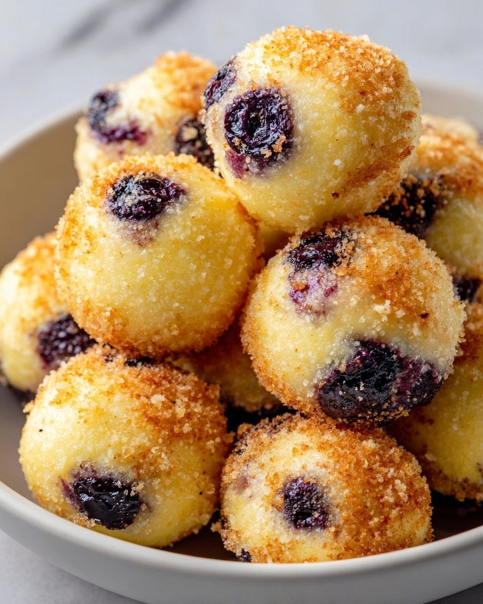 Lemon Blueberry Cottage Cheese Protein Bites Recipe - Recipe Image — Lemon Blueberry Cottage Cheese Protein Bites, healthy snack bites, easy protein bites, quick breakfast ideas, post-workout snack