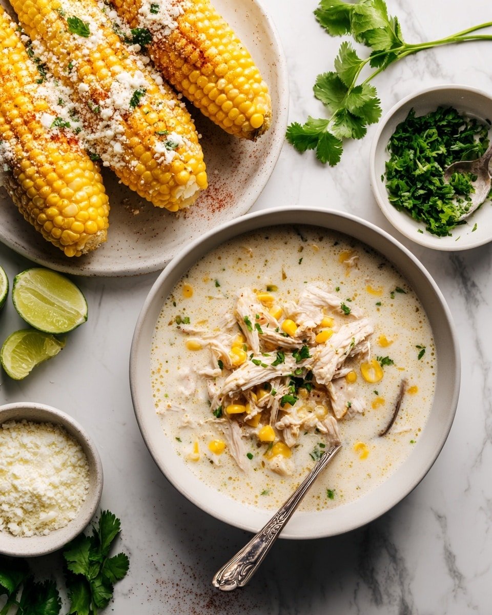 Mexican Street Corn Soup Recipe - Recipe Image — Mexican Street Corn Soup, creamy corn soup with smoky chili, easy Mexican street corn flavor, hearty corn soup recipe, flavorful Mexican corn chowder