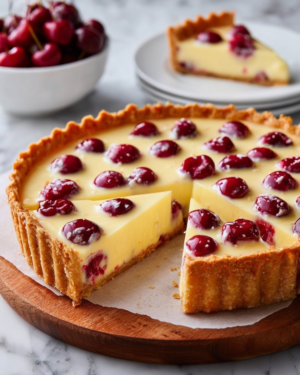Cranberry Custard Pie Recipe - Recipe Image — Cranberry Custard Pie, cranberry tart, custard pie recipe, holiday dessert, fall pie recipes