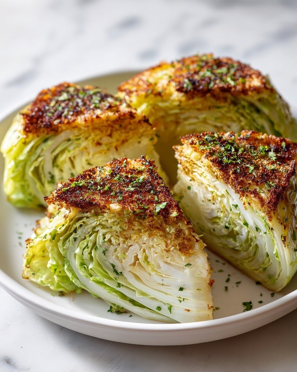 Crispy Air Fryer Cabbage Wedges Recipe - Recipe Image — Crispy Air Fryer Cabbage Wedges, healthy vegetable side, easy air fryer cabbage recipe, crunchy cabbage wedges, quick cabbage side dish