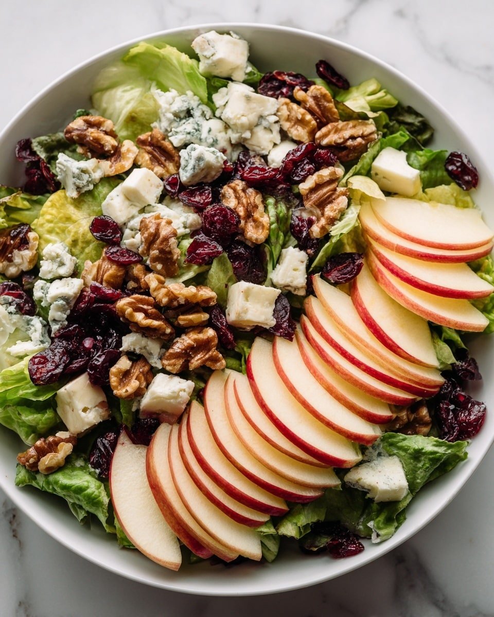 5 Fall Flavors: Honeycrisp Apple Feta Salad Recipe - Recipe Image — Honeycrisp Apple Feta Salad, fall salads with honeycrisp apples, autumn apple feta recipe, easy fall salads, healthy apple feta salad
