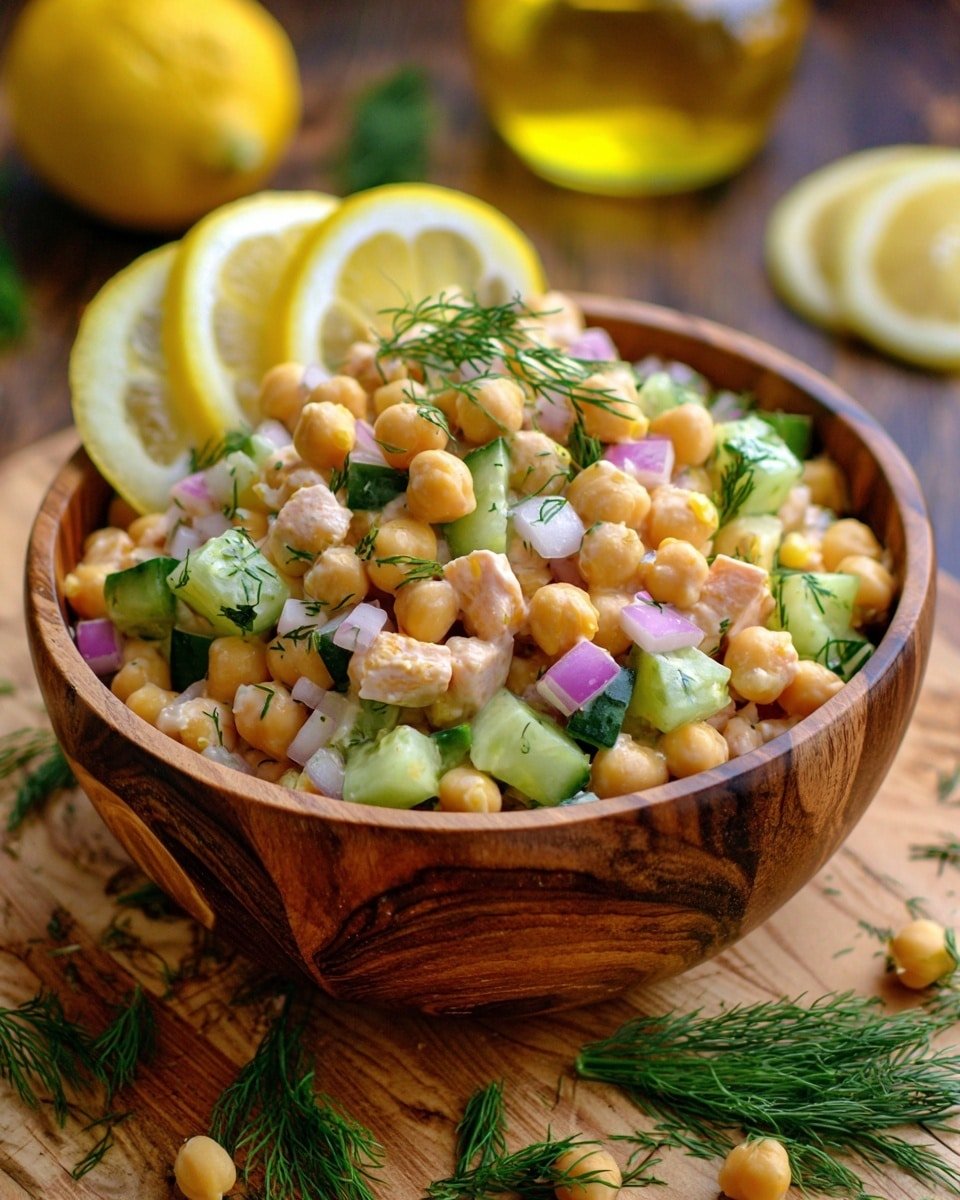 Healthy Tuna Garbanzo Bean Salad Recipe - Recipe Image — Healthy Tuna Garbanzo Bean Salad, tuna and chickpea salad, quick healthy salad recipes, protein-packed lunch ideas, Mediterranean tuna salad
