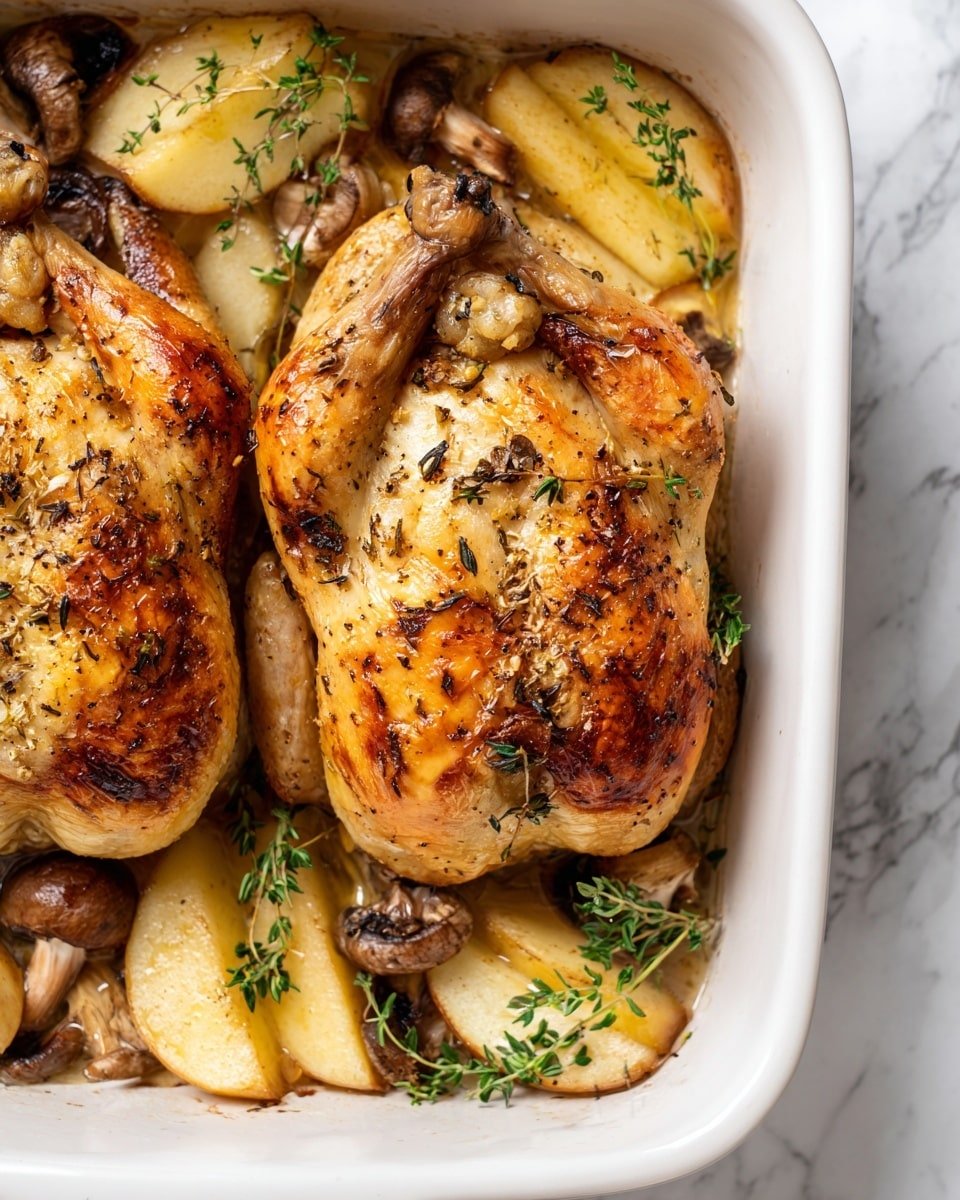 Cider Maple Oven Roasted Cornish Hen Recipe - Serving Photo — Cider Maple Oven Roasted Cornish Hen, roasted Cornish Hen with cider and maple, easy Cornish Hen recipe, cozy holiday dinner ideas, flavorful oven roasted poultry