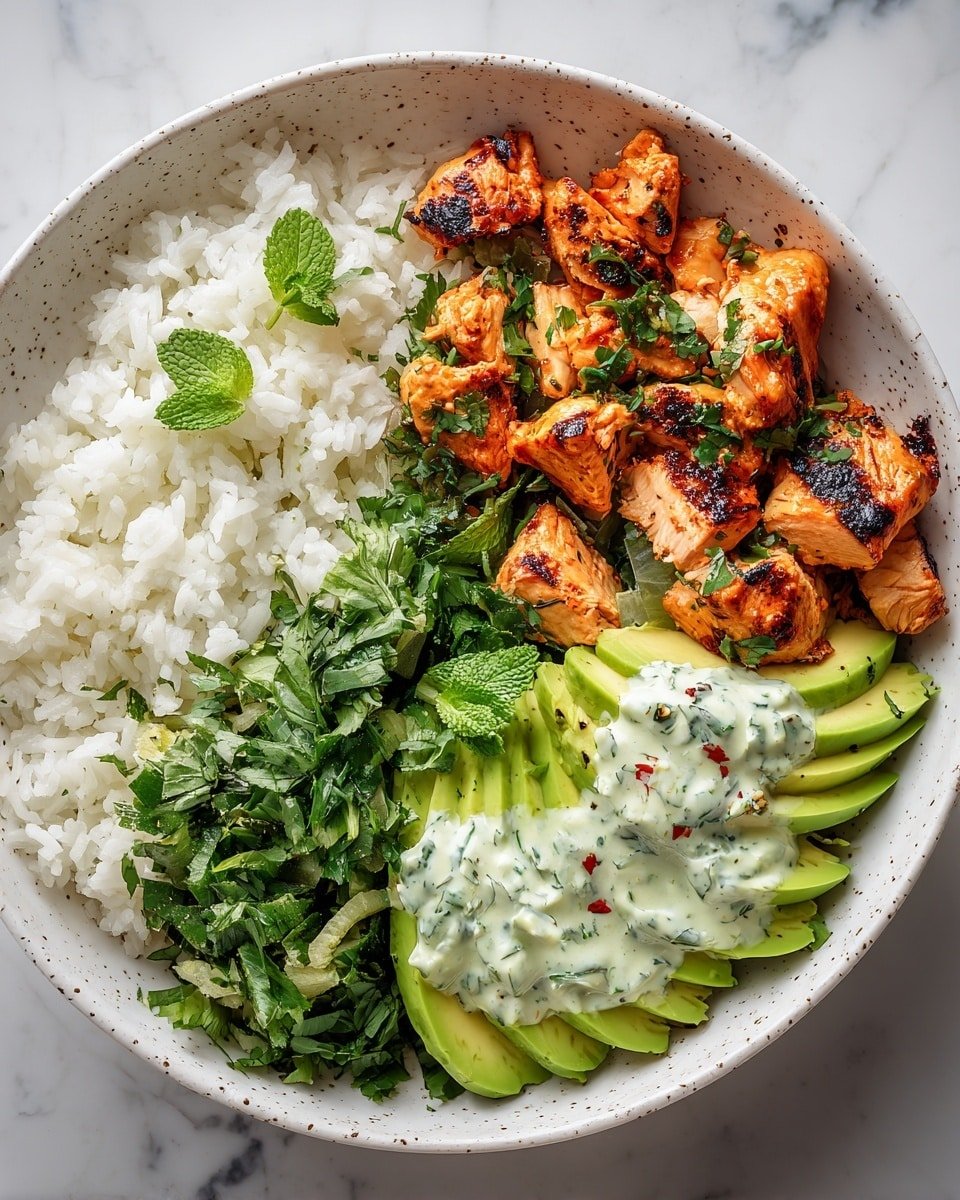 Coconut Chicken Rice Bowl: A Tropical Twist in 20 Minutes Recipe - Serving Photo — Coconut Chicken Rice Bowl, tropical chicken rice recipe, quick healthy dinner, 20-minute chicken rice bowl, easy coconut chicken dish