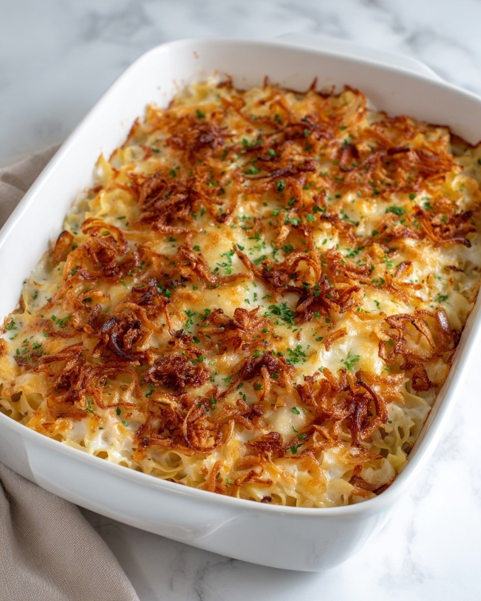 French Onion Chicken Orzo Casserole Recipe - Ingredients Photo — French Onion Chicken Orzo Casserole, easy chicken casserole recipes, comforting baked pasta dishes, French onion-inspired dinner, cheesy chicken orzo bake