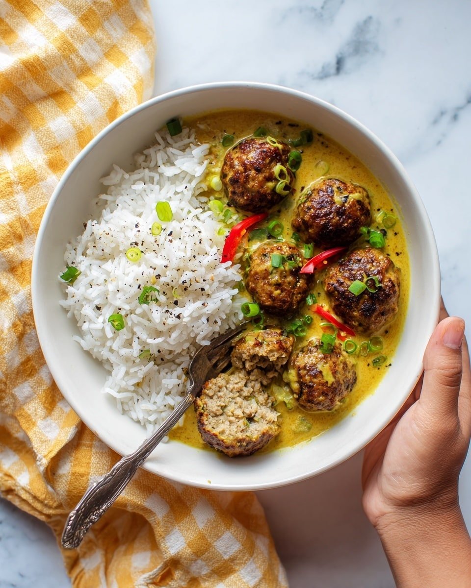 Jerk Meatballs in Coconut Curry Sauce Recipe - Ingredients Photo — Jerk Meatballs in Coconut Curry Sauce, Caribbean meatball recipes, spicy pork meatballs, coconut curry dish, bold flavor dinner ideas