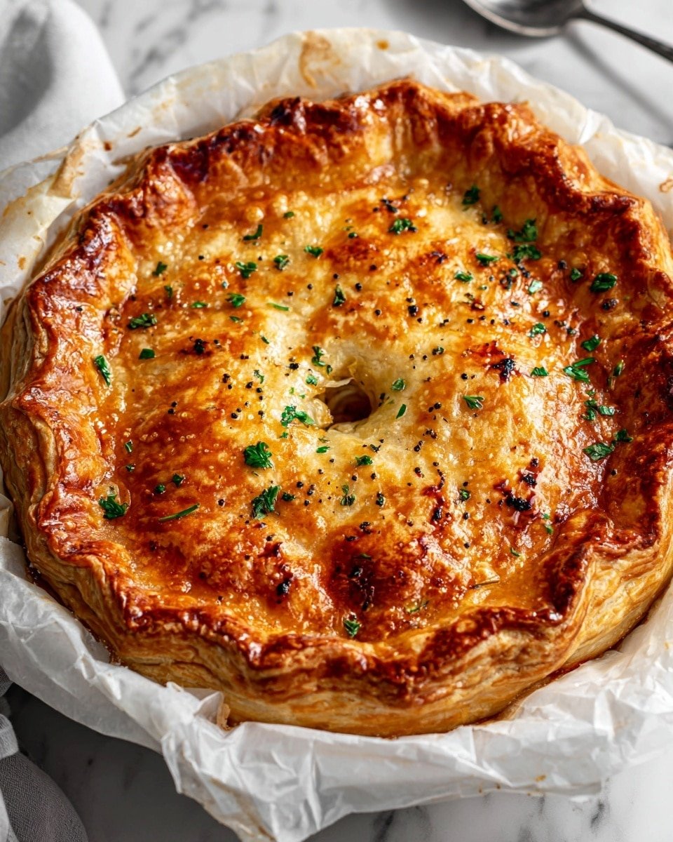 French Chicken and Mushroom Pie (Tourte) Recipe - Ingredients Photo — French Chicken and Mushroom Pie, Tourte, savory chicken mushroom pie, French comfort food, puff pastry chicken pie