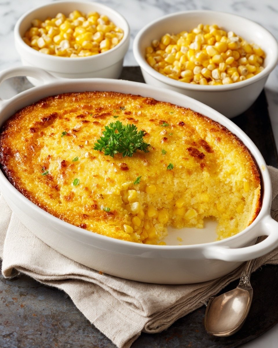 Ruth's Chris Corn Pudding Recipe - Ingredients Photo — Ruth's Chris Corn Pudding, Corn Pudding Recipe, Creamy Corn Casserole, Holiday Side Dishes, Easy Corn Side Dish