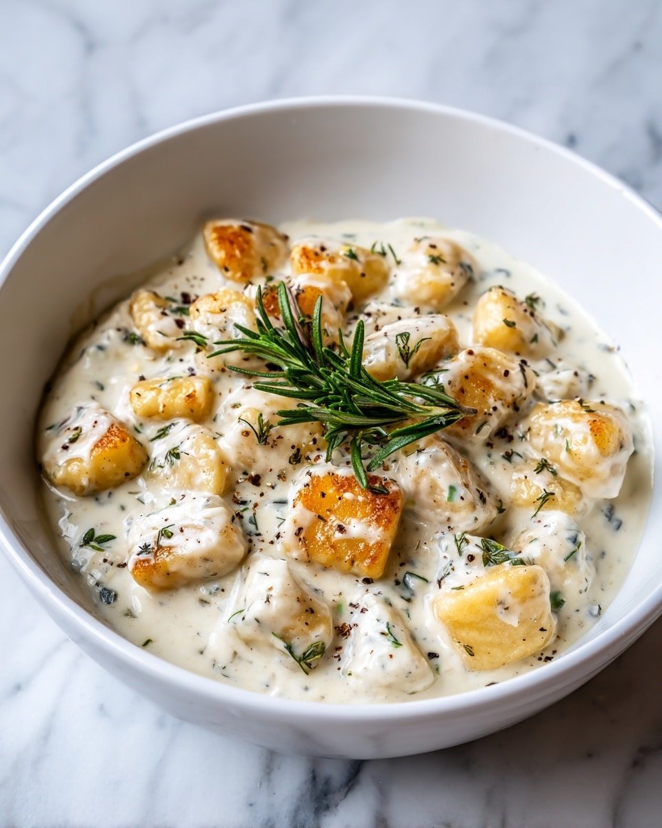 Millionaire Gnocchi with Creamy Garlic Parmesan Sauce and Truffle Oil Recipe - Ingredients Photo — Millionaire Gnocchi, creamy garlic Parmesan sauce, truffle oil gnocchi, luxurious potato gnocchi recipe, easy gourmet gnocchi dish