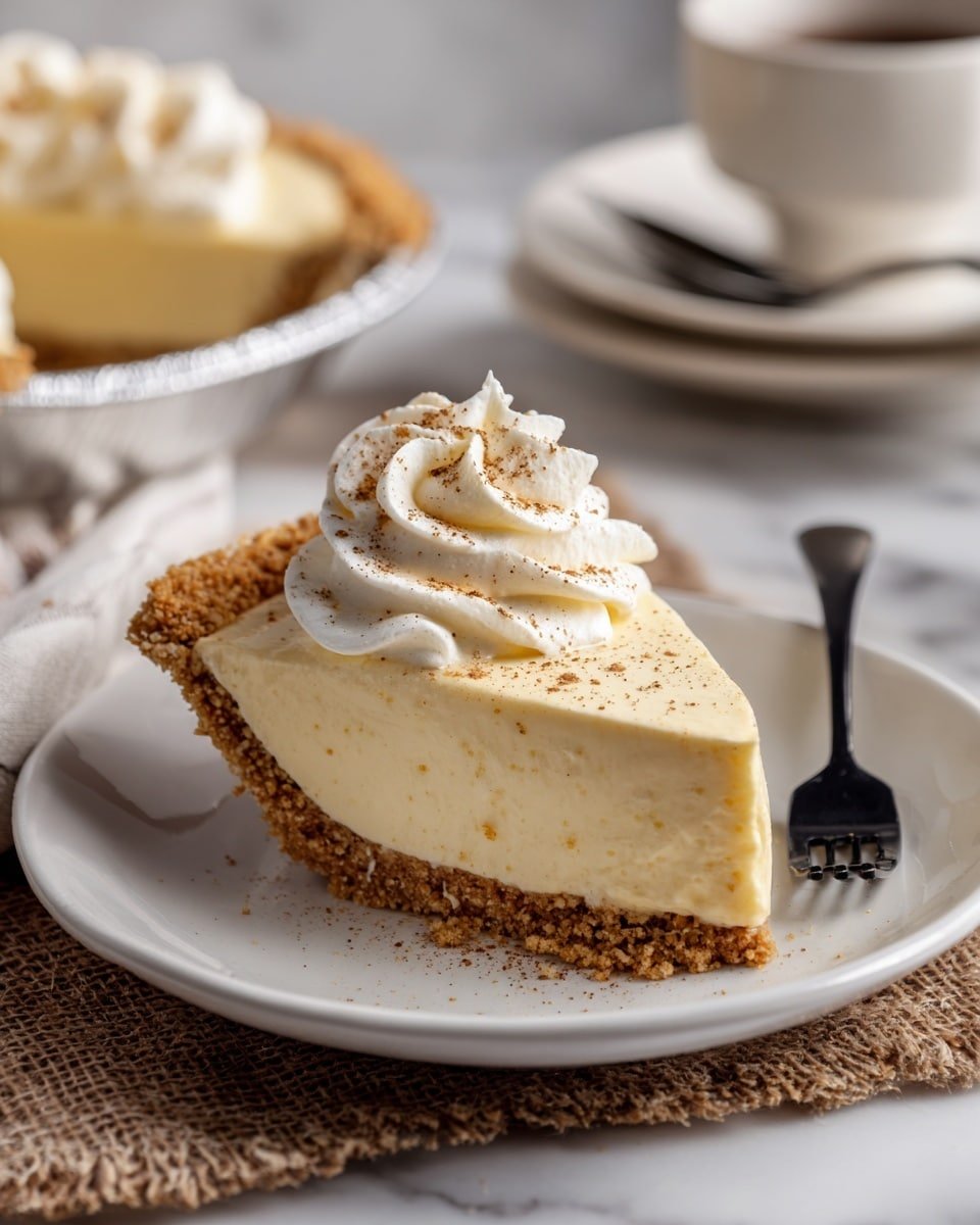 No Bake Eggnog Pie Recipe - Ingredients Photo — No Bake Eggnog Pie, Eggnog Pie, Festive Holiday Dessert, No Bake Christmas Pie, Easy Eggnog Pie