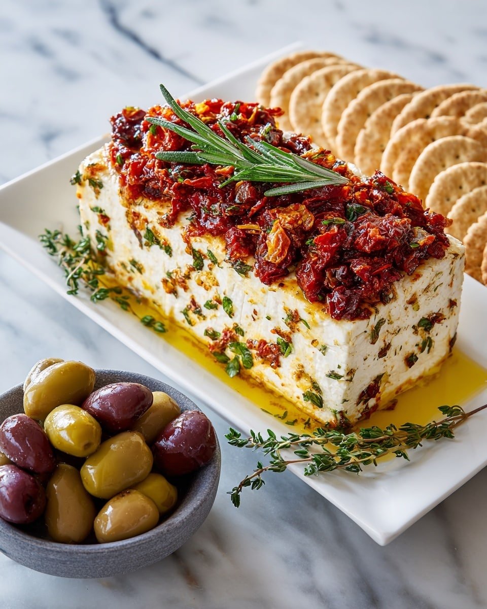 Cheese Log with Roasted Peppers, Salami, and Sun-Dried Tomatoes Recipe - Ingredients Photo — Cheese Log with Roasted Peppers, Salami, and Sun-Dried Tomatoes,cheese log appetizer, savory cheese ball, holiday appetizer recipes, easy party snacks