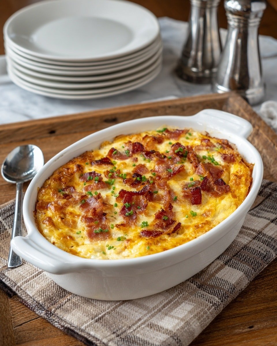 Twice Baked Potato Casserole Recipe - Ingredients Photo — Twice Baked Potato Casserole, cheesy potato casserole, comfort food recipes, bacon potato bake, easy potato casserole