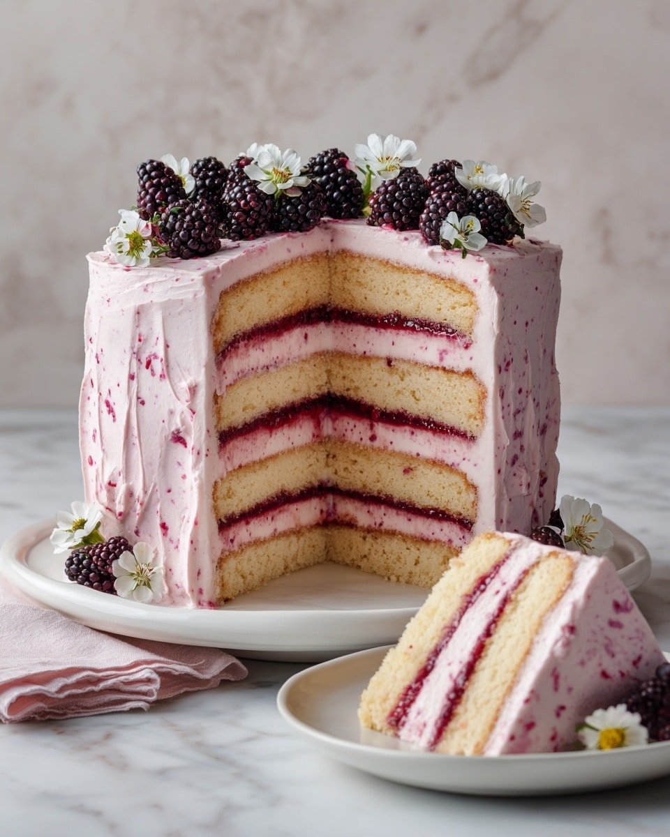 Blackberry Layer Cake Recipe - Ingredients Photo — Blackberry Layer Cake, Blackberry Layer Cake recipe, summer berry cake, vanilla blackberry cake, homemade berry dessert