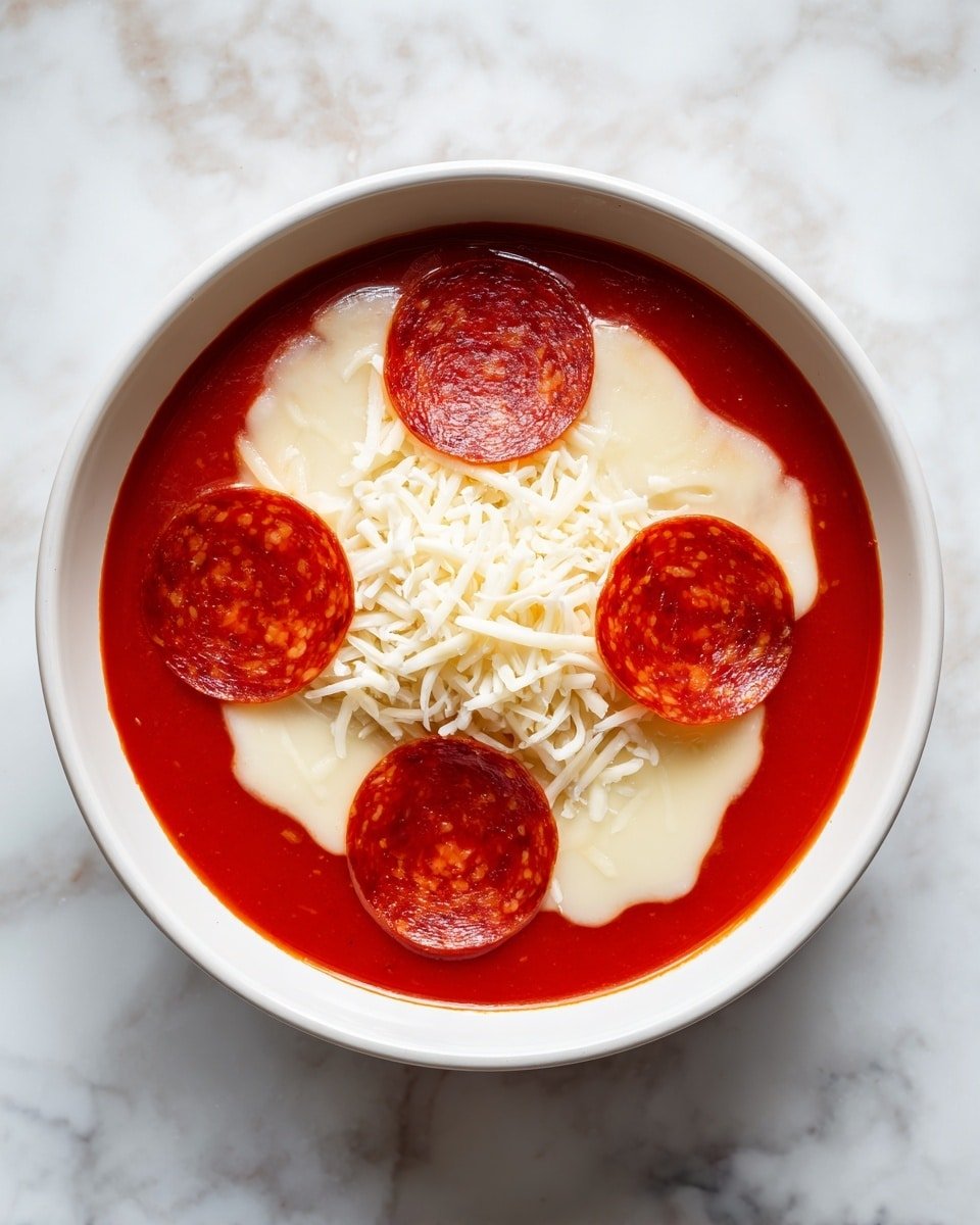 Low-Carb Cottage Cheese Pizza Bowls Recipe - Ingredients Photo — Low-Carb Cottage Cheese Pizza Bowls, low-carb pizza bowls, healthy cottage cheese pizza, quick low-carb dinner, protein-packed pizza bowls