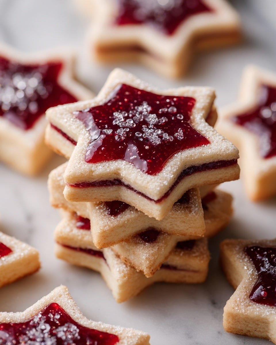 Sugar Plum Shortbread Cookies Recipe - Ingredients Photo — Sugar Plum Shortbread Cookies, holiday shortbread cookie recipe, festive holiday cookies, buttery cookie with plum jam, easy Christmas cookie recipes