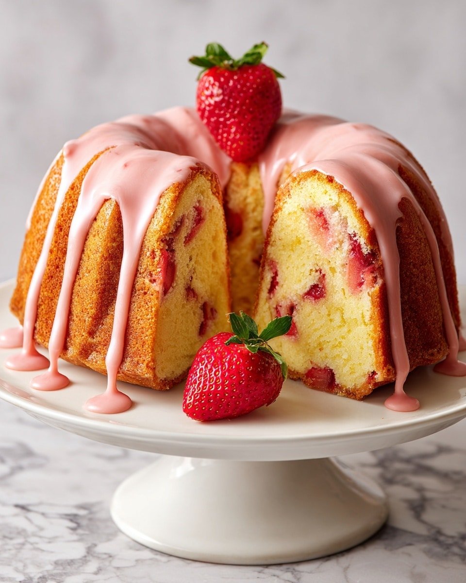 Strawberry Milkshake Pound Cake Recipe - Ingredients Photo — Strawberry Milkshake Pound Cake, strawberry pound cake, fruity pound cake, summer dessert recipes, easy pound cake recipe