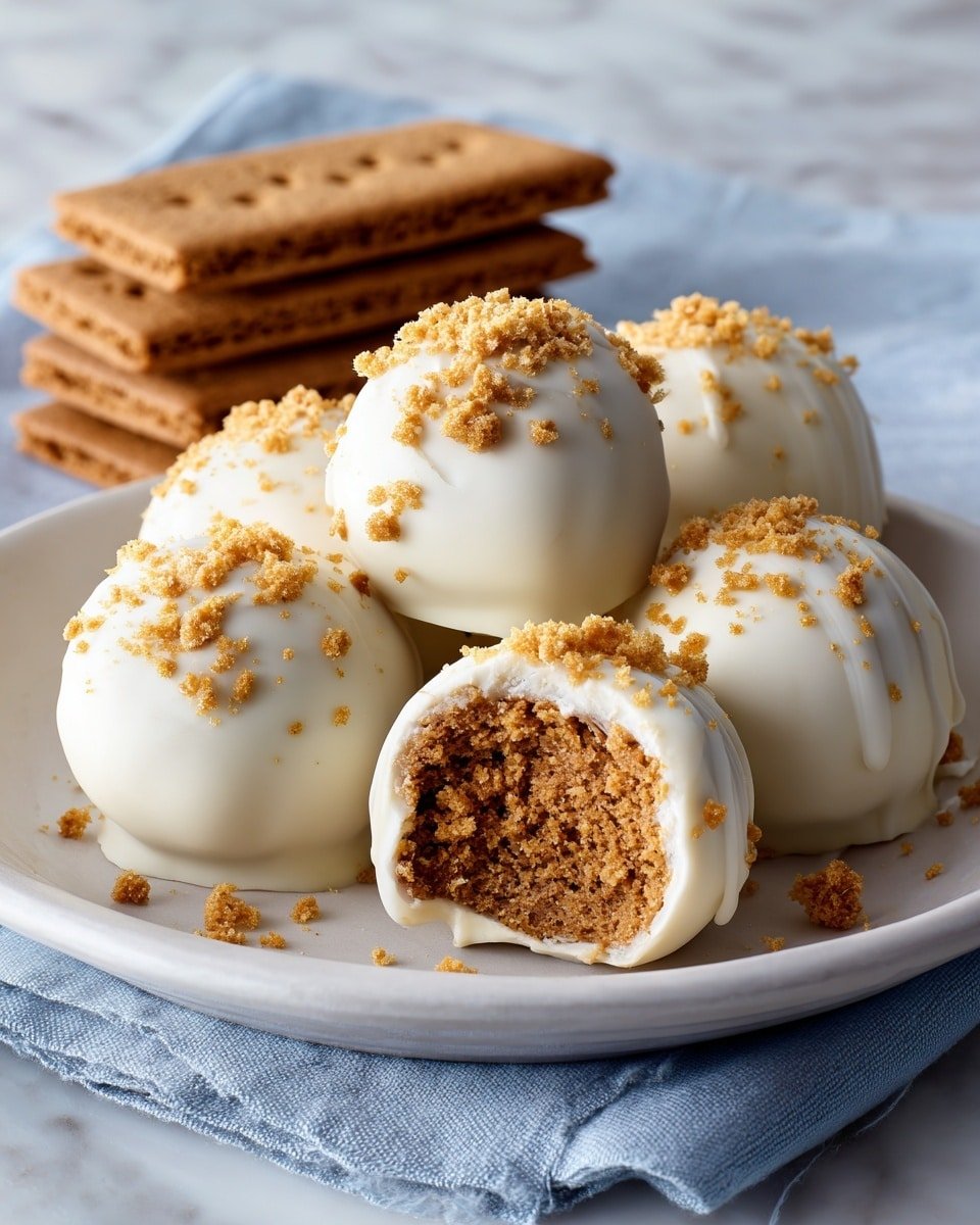 Easy Biscoff Truffles Recipe - Serving Photo — Easy Biscoff Truffles, Biscoff Truffles, no-bake Biscoff treats, creamy Biscoff dessert, holiday sweets with Biscoff