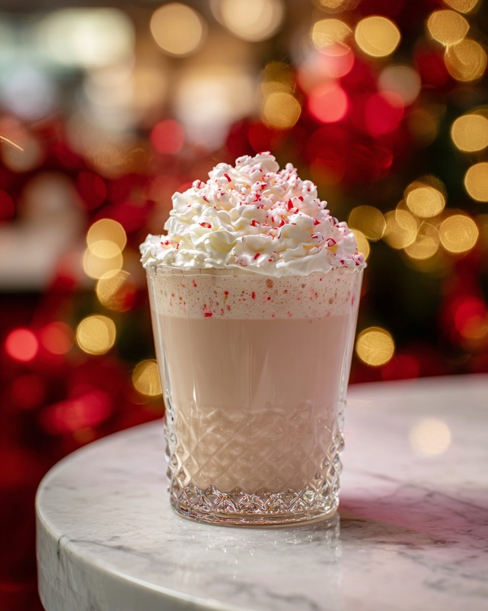 Peppermint Eggnog Recipe - Serving Photo — Peppermint Eggnog, holiday eggnog variations, festive peppermint drinks, creamy holiday beverages, mint-flavored eggnog