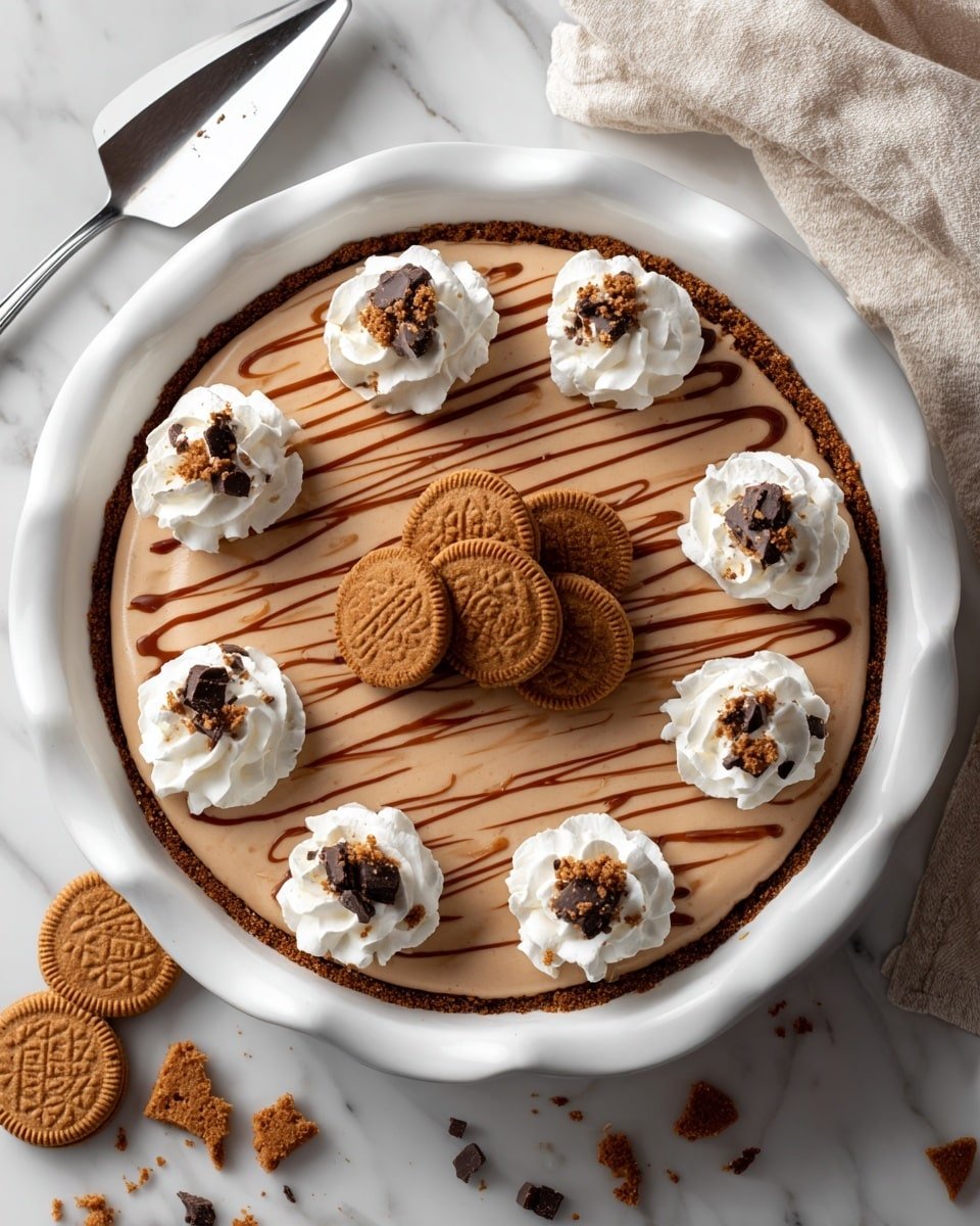 Creamy No-Bake Cookie Butter Pie Recipe - Ingredients Photo — Creamy No-Bake Cookie Butter Pie, no-bake cookie butter dessert, easy cookie butter pie, indulgent cookie butter treat, simple no-bake pie recipes