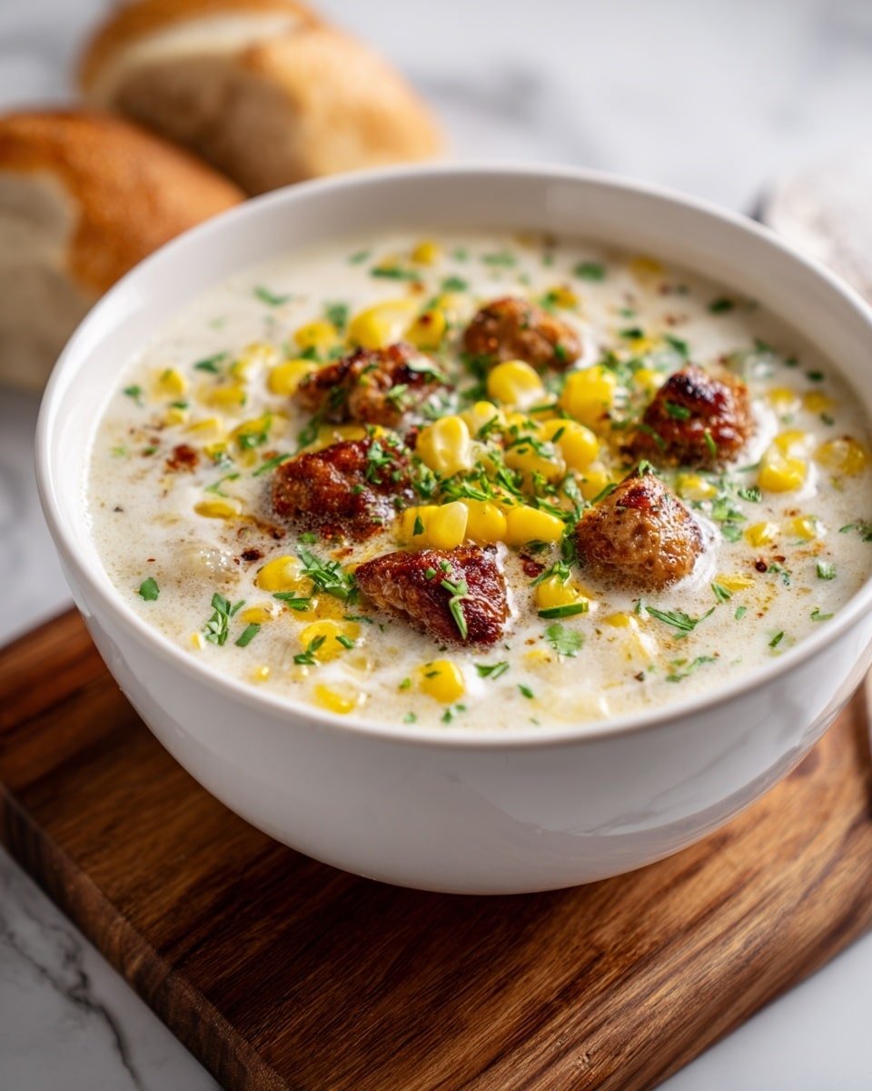 Creamy Italian Sausage Soup Recipe - Ingredients Photo — Creamy Italian Sausage Soup, Italian sausage soup recipe, comforting sausage soup, savory sausage and vegetable soup, easy creamy Italian soup