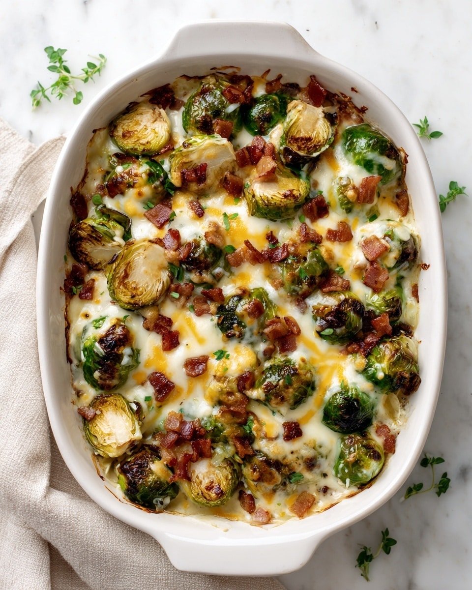 Keto Cheesy Bacon Brussels Sprouts Casserole Recipe - Ingredients Photo — Keto Cheesy Bacon Brussels Sprouts Casserole, keto Brussels sprouts recipes, low-carb cheesy Brussels sprouts bake, keto vegetable casserole, bacon Brussels sprouts side dish