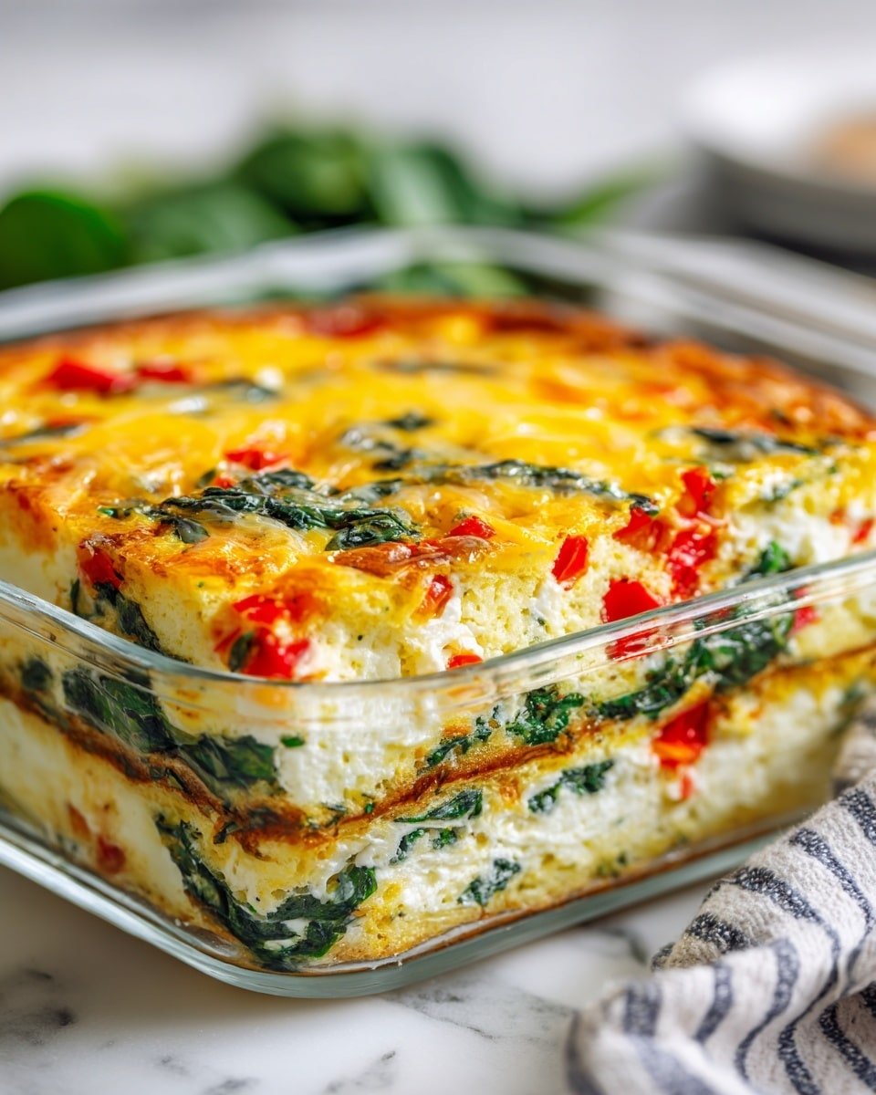 Keto Egg and Spinach Breakfast Casserole Recipe - Ingredients Photo — Keto Egg and Spinach Breakfast Casserole, low-carb breakfast bake, healthy egg casserole, spinach and cheese breakfast dish, keto brunch ideas