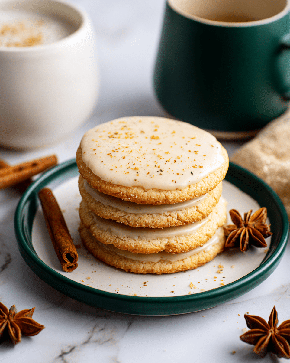 Easy Vanilla Chai Shortbread Cookies Recipe - Recipe Image — Easy Vanilla Chai Shortbread Cookies, Vanilla Chai Cookies, Shortbread Cookie Recipe, Spiced Shortbread Cookies, Festive Tea Cookies
