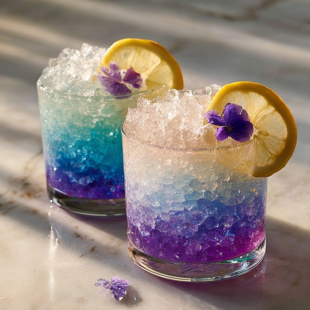 Simple Color-Changing Magic Lemonade Recipe - Recipe Image — Simple Color-Changing Magic Lemonade, vibrant lemonades, rainbow lemonade drinks, kid-friendly color-changing beverages, easy fun lemonade recipes