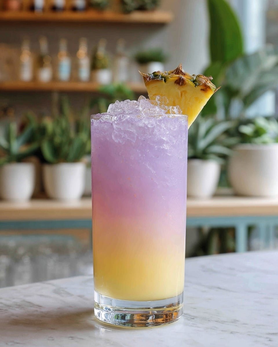 Royal Hawaiian Cocktail Recipe - Recipe Image — Royal Hawaiian Cocktail, tropical cocktail recipe, pineapple gin cocktail, summer mixed drinks, easy party cocktails