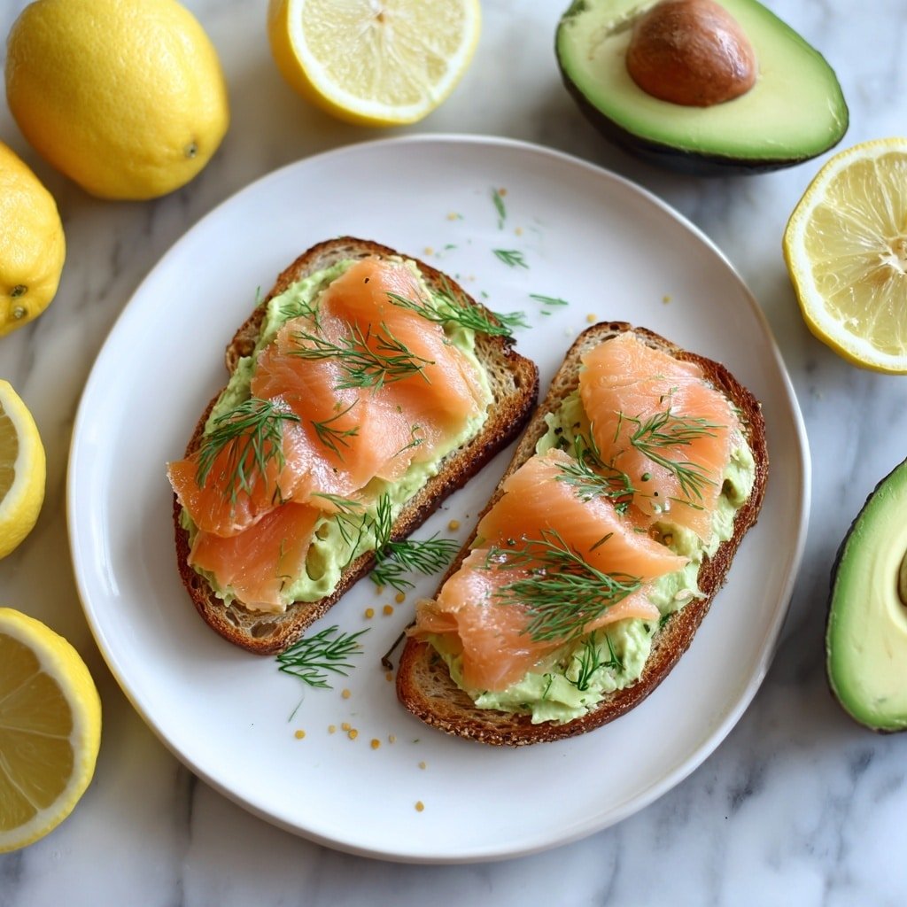 Smoked Salmon and Avocado Bruschetta Recipe - Recipe Image — Smoked Salmon and Avocado Bruschetta, smoked salmon appetizer, avocado crostini, easy smoked salmon bites, elegant party appetizers
