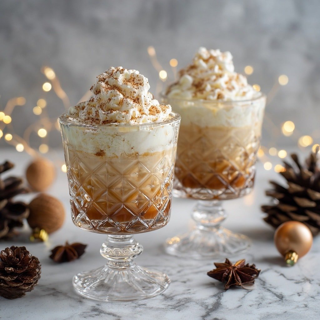 Eggnog and Coffee Cocktail Recipe - Recipe Image — Eggnog and Coffee Cocktail, festive holiday cocktails, cozy winter drinks, creamy coffee eggnog beverage, holiday alcohol recipes