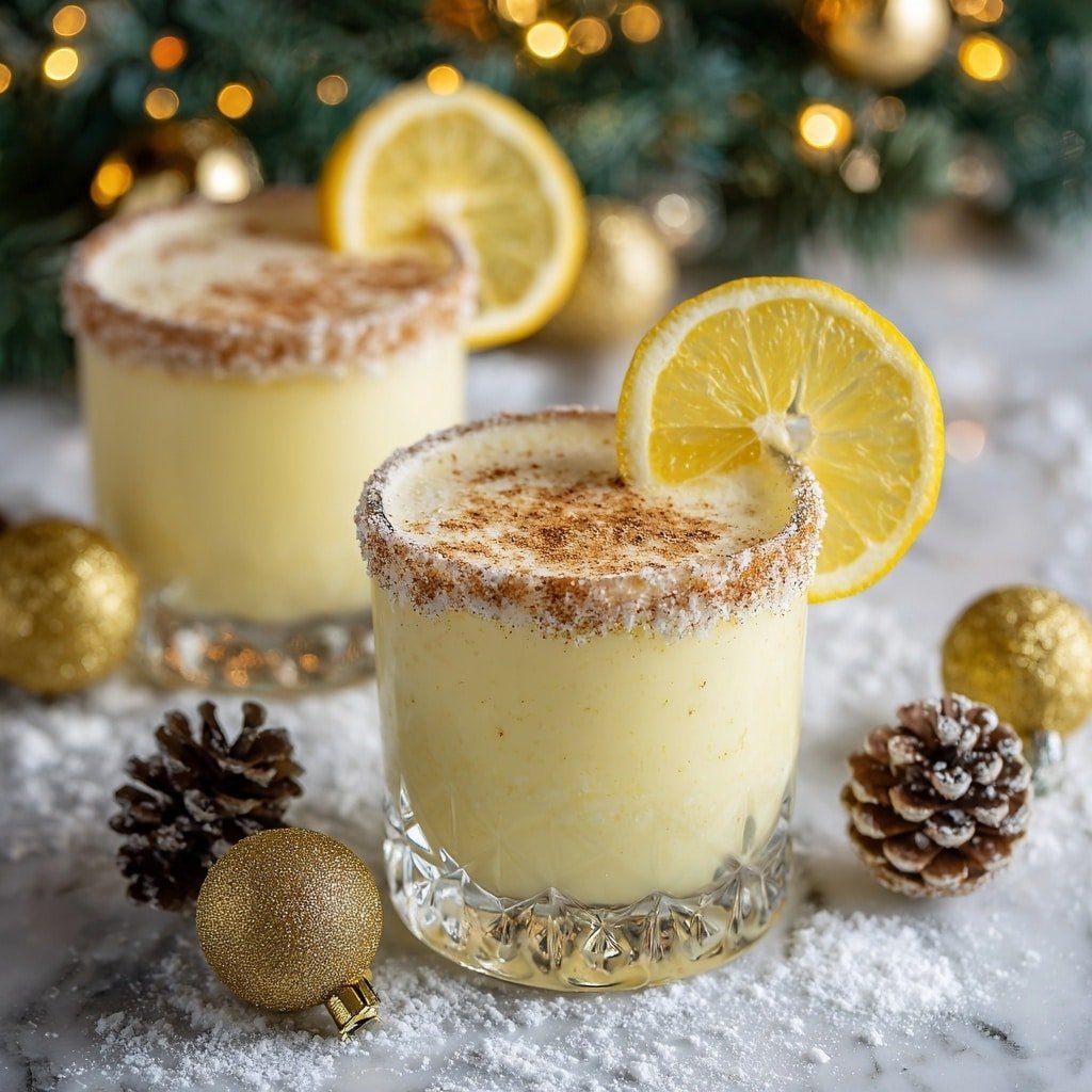 Eggnog Sour Recipe - Recipe Image — Eggnog Sour, Eggnog Sour cocktail, holiday cocktail recipes, creamy eggnog drinks, festive whiskey cocktails