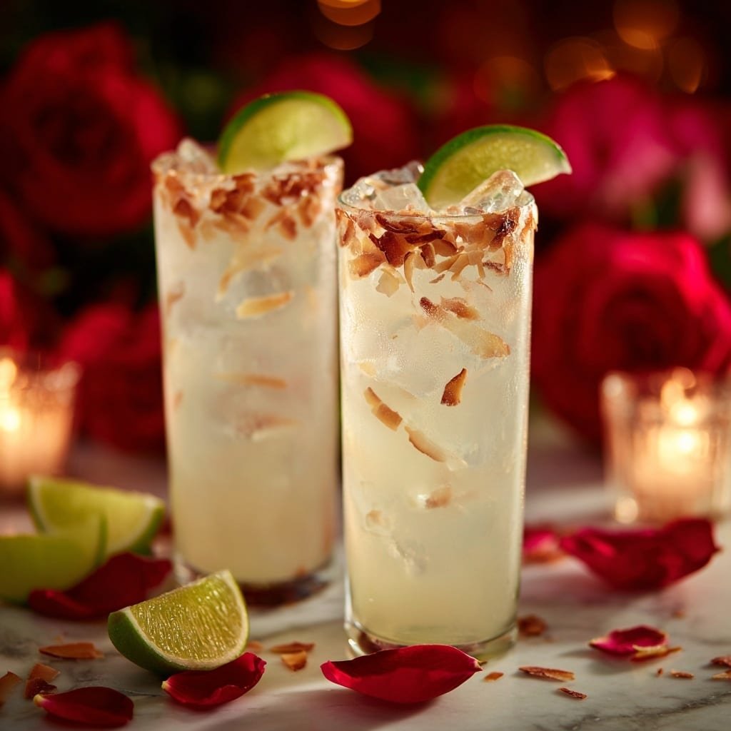 Coconut Lime Mocktail Recipe - Recipe Image — Coconut Lime Mocktail, tropical mocktail recipe, non-alcoholic summer drinks, easy refreshing mocktail, beach-inspired mocktail