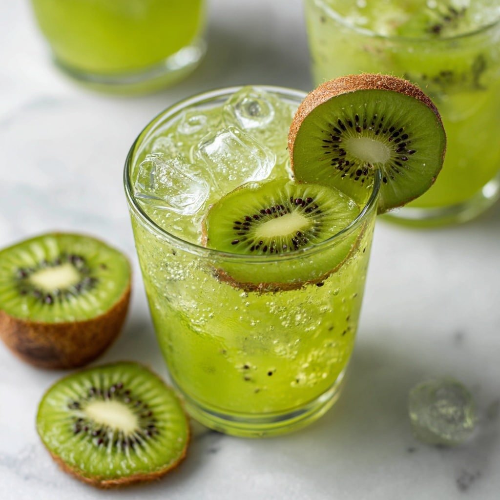 Kiwi Lime Sparkler Recipe - Recipe Image — Kiwi Lime Sparkler, refreshing kiwi lime beverage, fruit-infused sparkling drink, non-alcoholic summer drink, easy fruit cocktail
