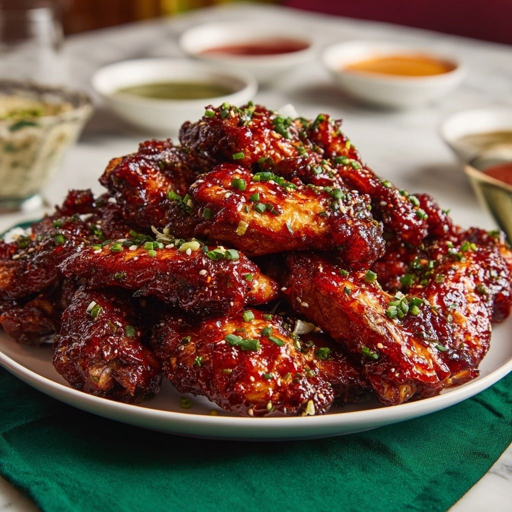 BBQ Chicken Wings Recipe - Recipe Image — BBQ Chicken Wings, grilled chicken wings, smoky barbecue wings, easy wings recipe, crispy baked chicken wings